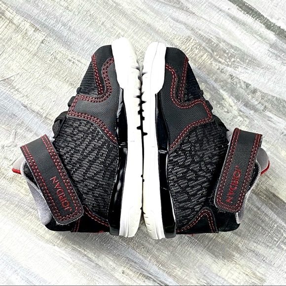 Air Jordan Baby Sneakers High Top Black Red Baby Jordan Basketball Shoe 3c - Picture 13 of 16